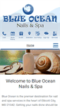 Mobile Screenshot of blueoceannailsandspa.com